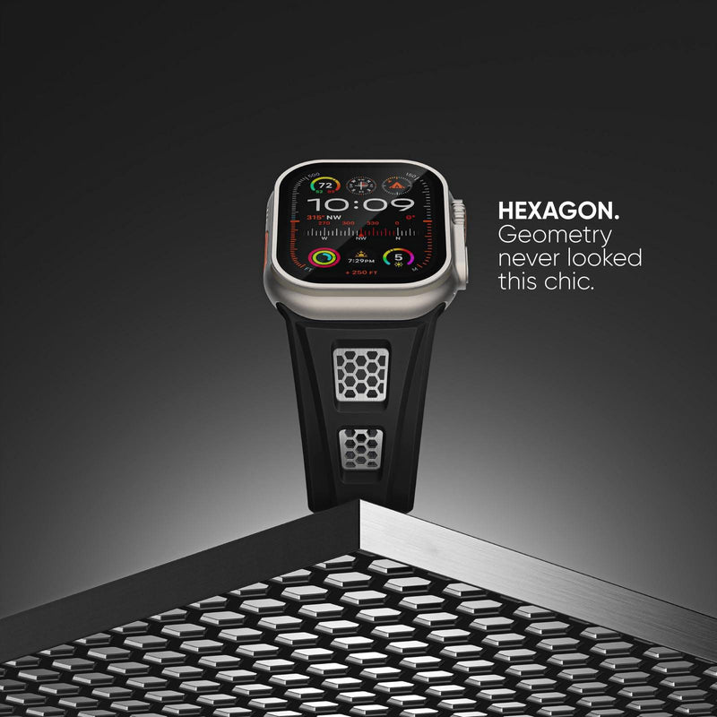 Grid Rugged Silicone Sport Band For Apple Watch - UniShop