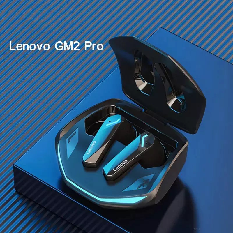 Novo original lenovo gm2 pro buletooth 5.3 fones de ouvido sem fio para jogos e-sports música fone de ouvido modo duplo com microfone